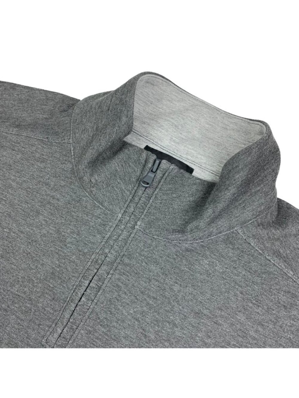 Bonobos Men's 1/4 Zip Mock Neck Slim Fit Pullover Knit Sweater Gray • XL